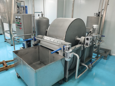 Overview of the production process of glucose monohydrate by vacuum drum filter