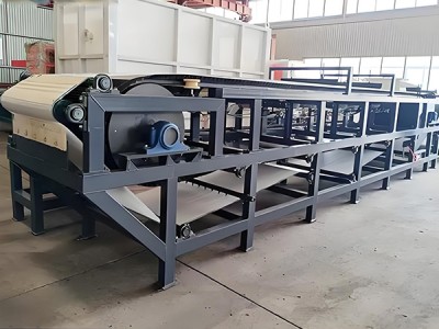 Vacuum belt filter press